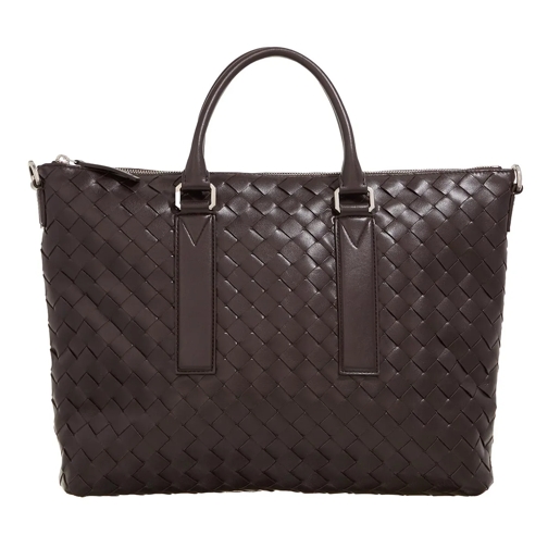 Bottega Veneta Draagtas Intrecciato Soft Briefcase Fondant / Silver