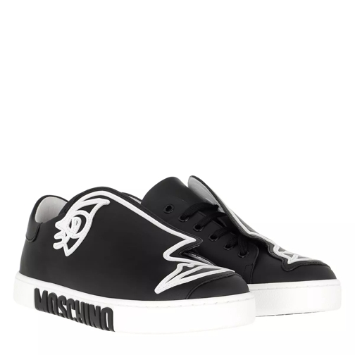 Moschino Logo Sneaker Black/White Low-Top Sneaker