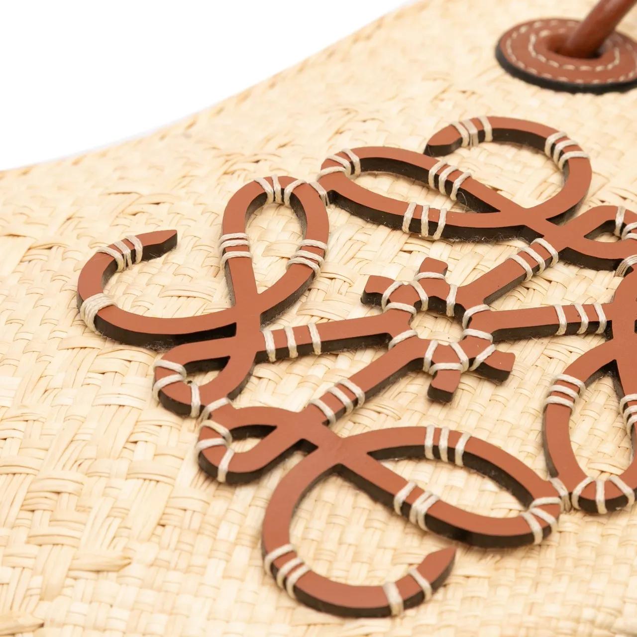 Thumbnail - Loewe Shopper - Paulas Ibiza Small Anagram Raffia Tote - Gr. unisize - in Braun - für Damen