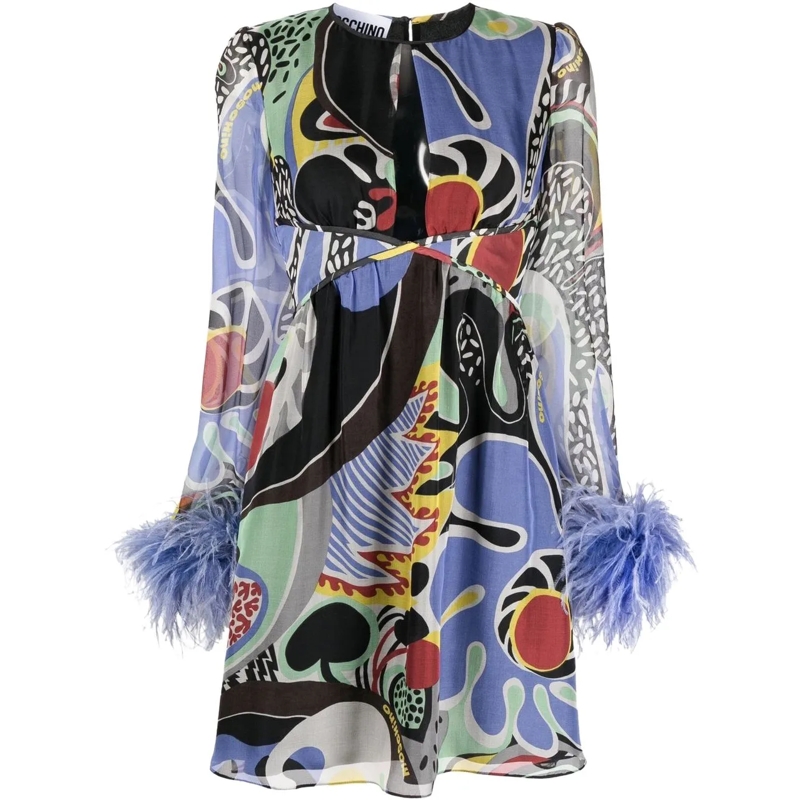 Moschino Robe midi Dresses Black schwarz