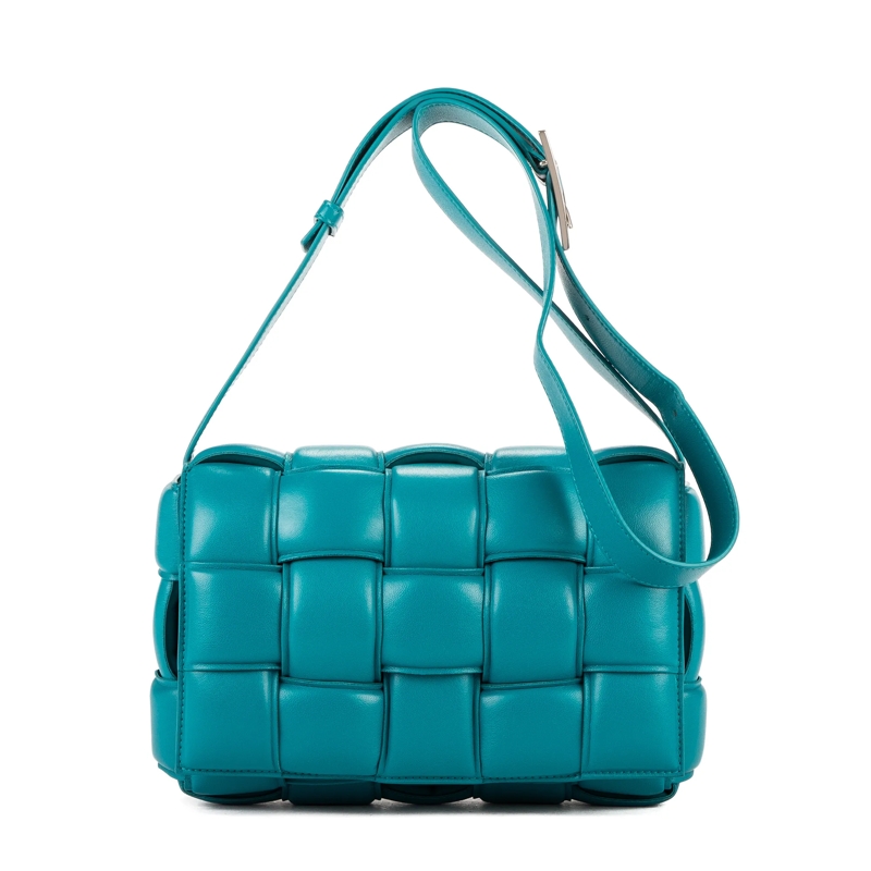 Bottega Veneta Crossbody Bag Cassette Flap Chain Maxi türkis