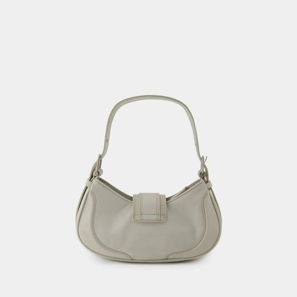 Osoi Hobo bags Hobo Brocle Shoulder Bag Leather Cream in beige
