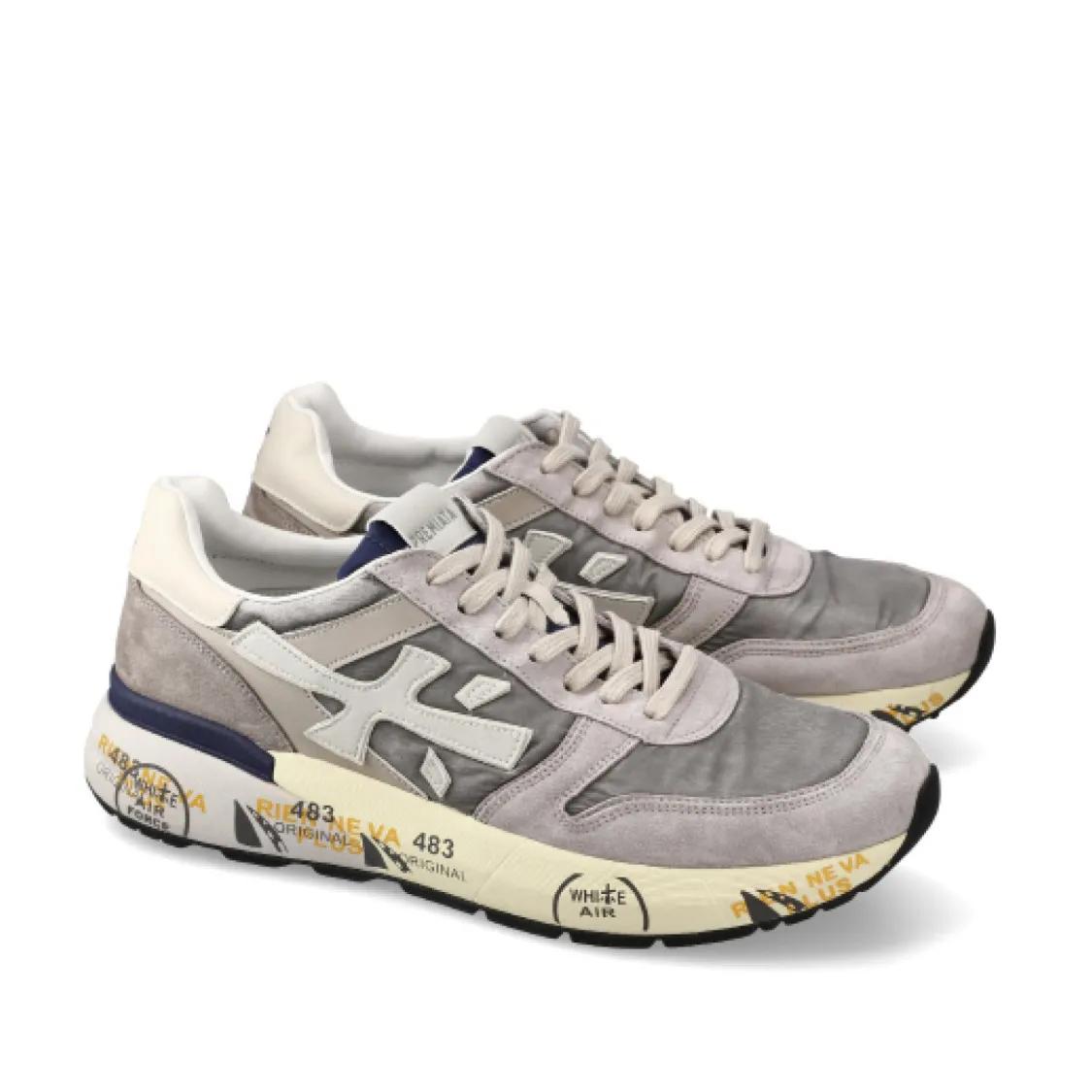 Thumbnail - Premiata Low-Top Sneaker - Grey Suede And Technical Fabric Sneakers - Gr. 41 (EU) - in Grau - für Damen