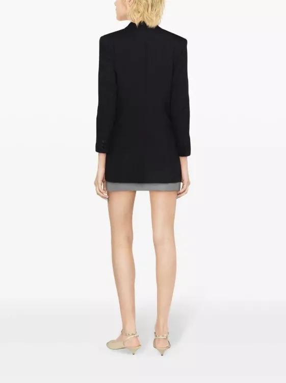Isabel Marant Robine Double-Breasted Cotton Blazer Black