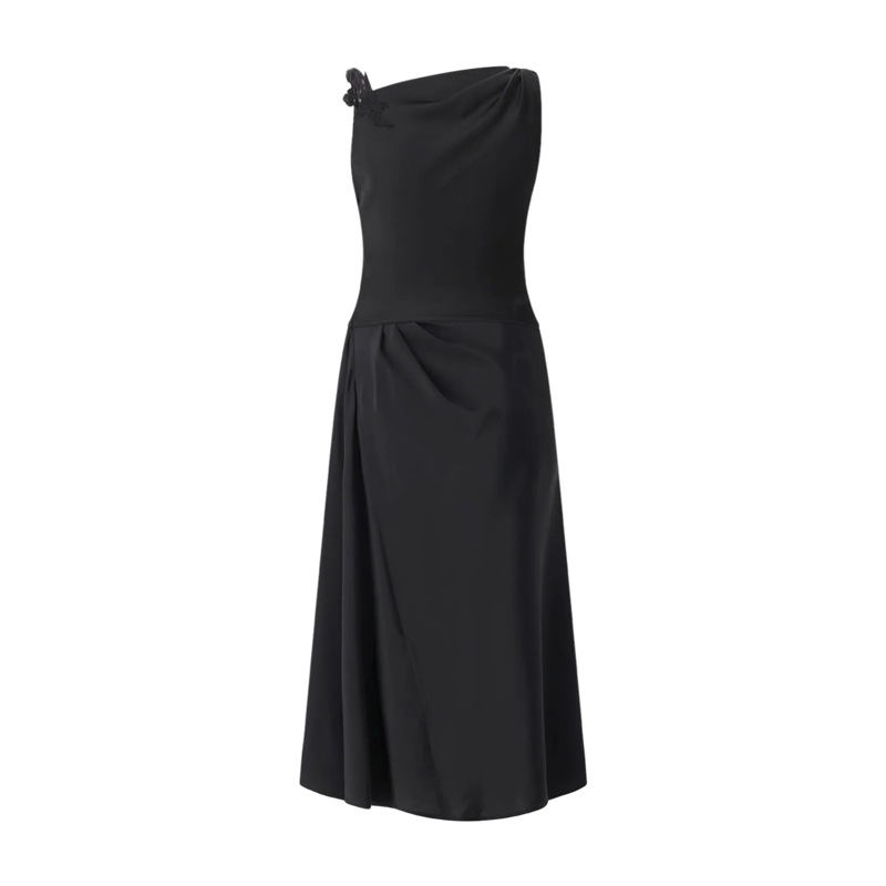 Victoria Beckham Maxikleid 1226WDR007331A schwarz(Image 3)