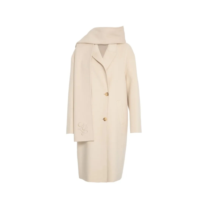 LIU JO Overgangsmantel Scarf-Neck Coat Neutrals