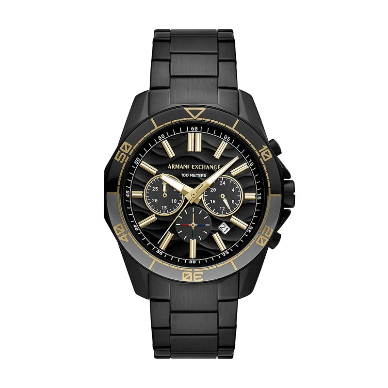 Armani Exchange Chronograph Uhr Schwarz