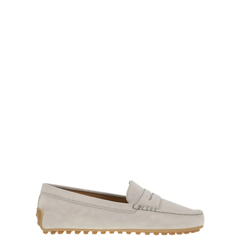 Tod's Ballerinas City Gommino Suede Loafer Neutrals