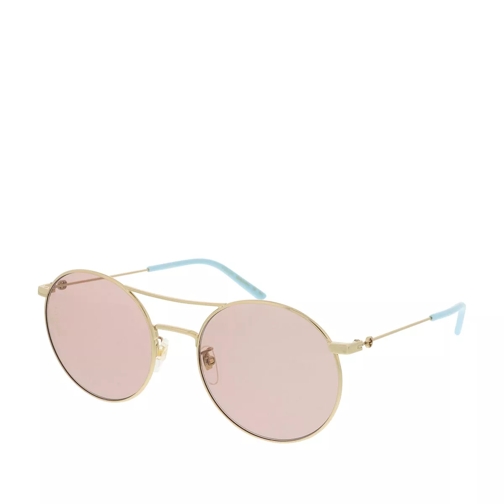 Gucci GG0680S-004 56 Sunglasses Gold-Gold-Pink Solglasögon