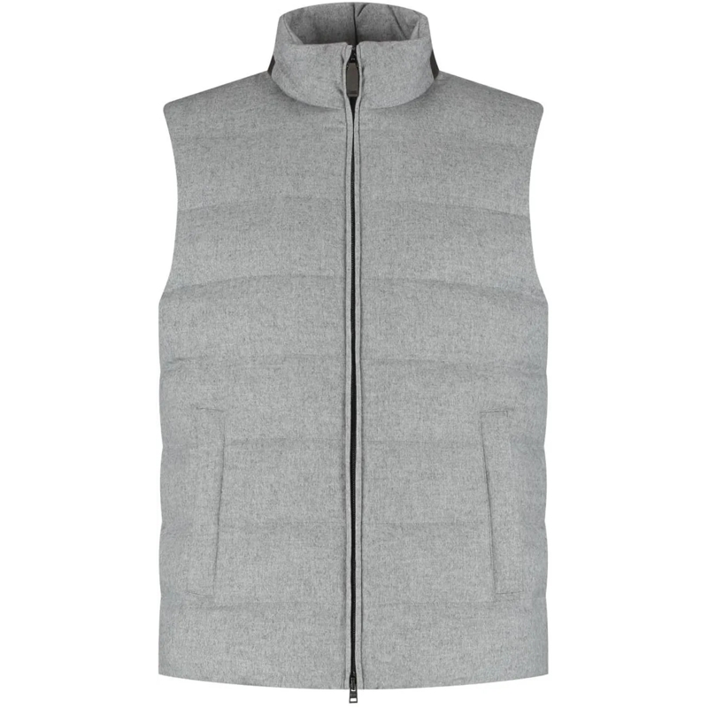 Herno Daunenjacke Men's Woven Vest grau