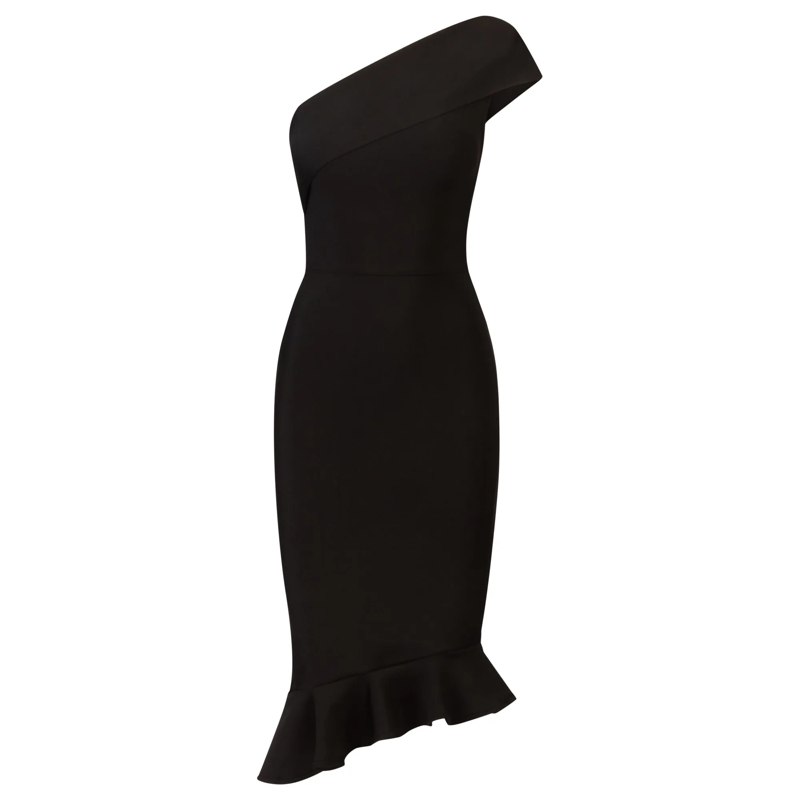 Kraimod Midikleid Bandagekleid schwarz