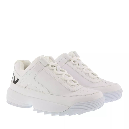 DKNY Dani Lace Up Sneaker White Platform Sneaker