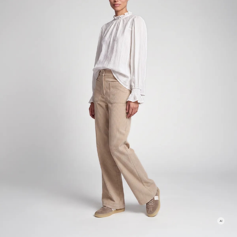 Marc Aurel Bluse Streifenbluse- verdeckter Knopf mit Schlitz- Sm weiss(Image 2)