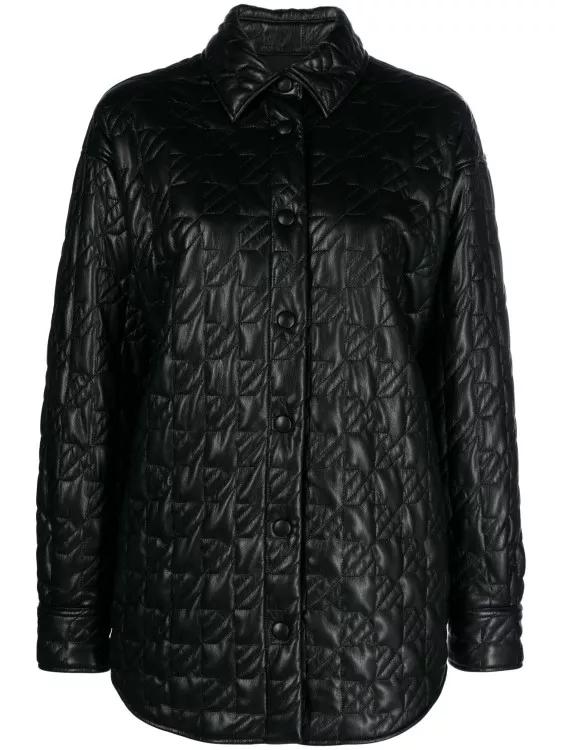 Thumbnail - MSGM - Diamond Quilting Jacket - Größe 44 - schwarz