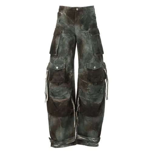 The Attico  Green Cotton Jeans Cargo Green