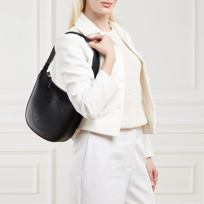 Karl Lagerfeld Hobo Bag K/Circle Moon Shb Perforated Black(Image 2)