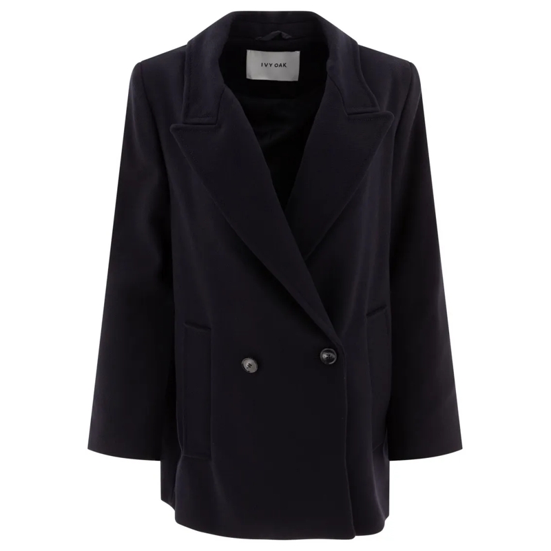 Ivy & Oak Blazer Blue Double-Breasted Jacket With Tailored Fit Blue