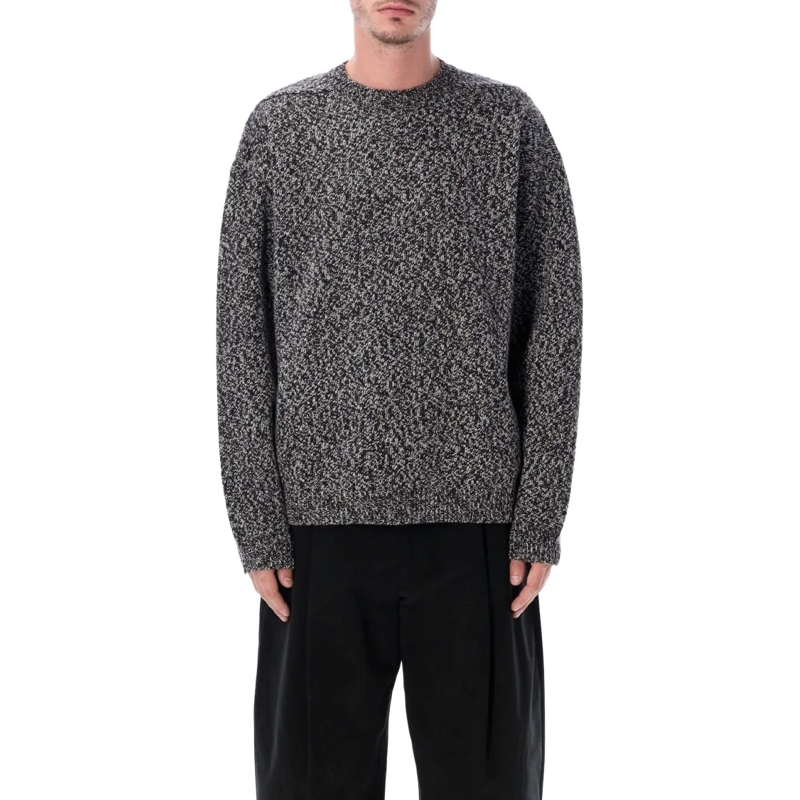Studio Nicholson Trui Hemyl Mouline Wool Sweater Grey