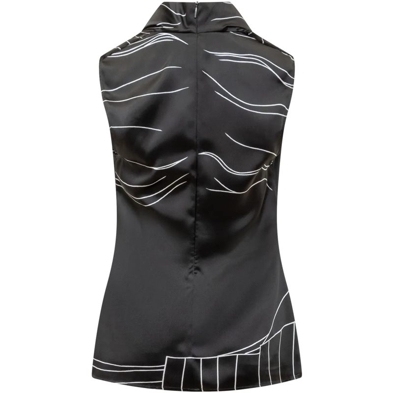 Salvatore Ferragamo Top Camicia schwarz(Image 2)