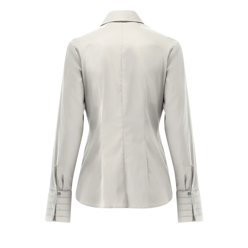 VAN LAACK Bluse Bluse Modern Fit Uni weiss (Image 3)