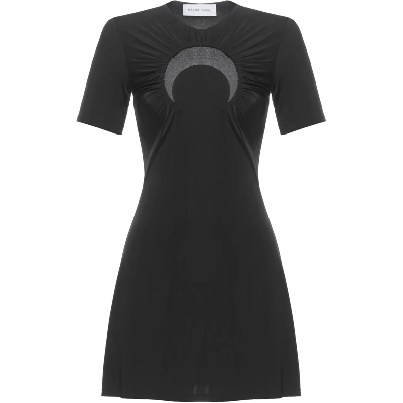 Marine Serre Mini-robe Dresses Black schwarz