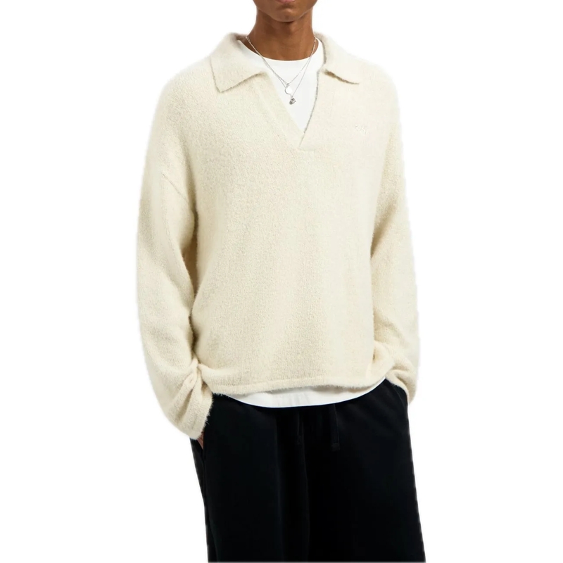 ØLÅF Pullover polopull ecru beige