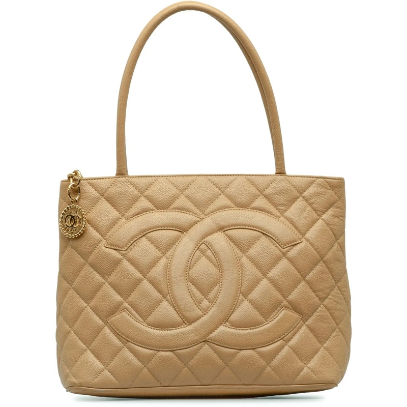 Chanel Fourre-tout Caviar Medallion Tote braun