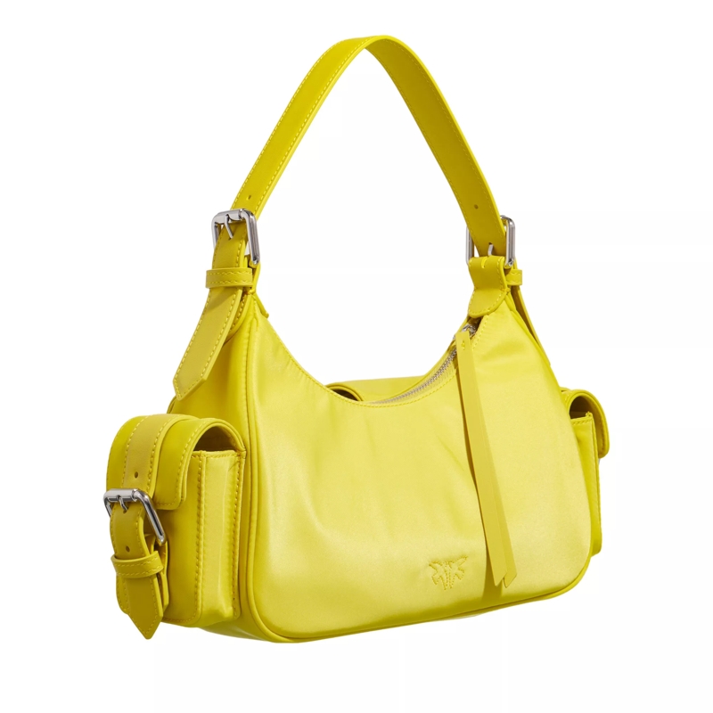 Pinko Hobo Bag Cargo Bag Giallo Sole-Shiny Nickel(Image 3)