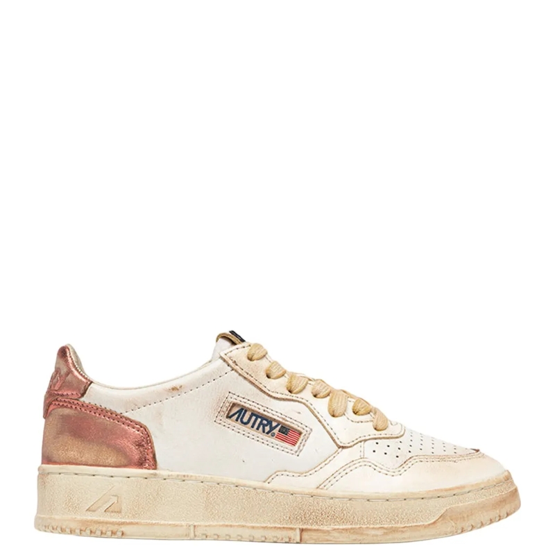 Autry International Lage-top sneaker Medalist Super Vintage Sneakers With Contrast Meta Neutrals