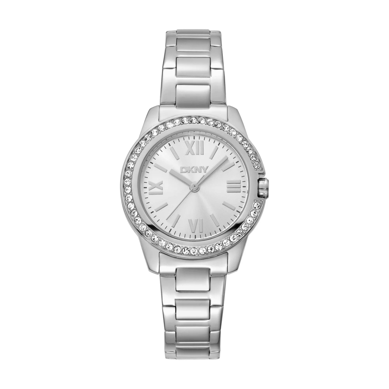 DKNY Automatikuhr Quarzuhr Evening silber
