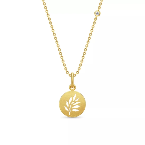 Julie Sandlau Signature Necklace Gold Mellanlångt halsband