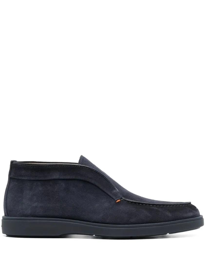 Santoni Loafer - Boneless Shoes - Gr. UK_5 - in Blau - für Herren