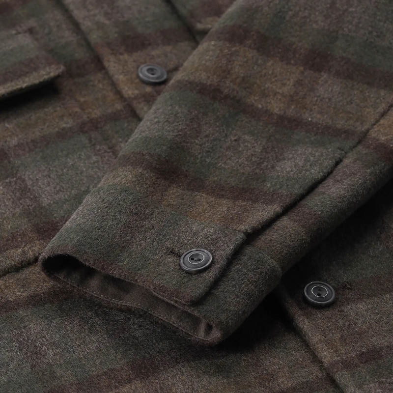 Vince Veste de transition Overshirt aus Woll-Mix grau(Image 4)