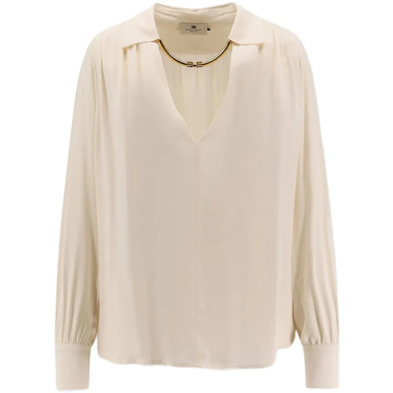 Elisabetta Franchi Chemisier Shirts Latte braun