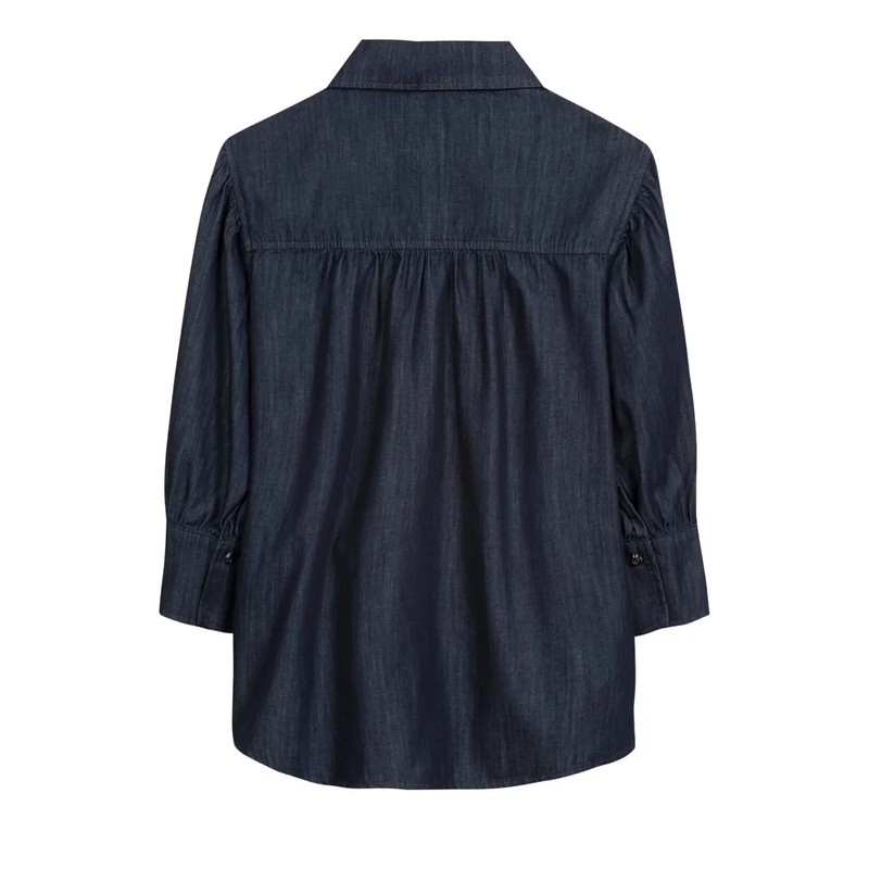 Luisa Cerano Top Denim-Bluse navy(Image 6)