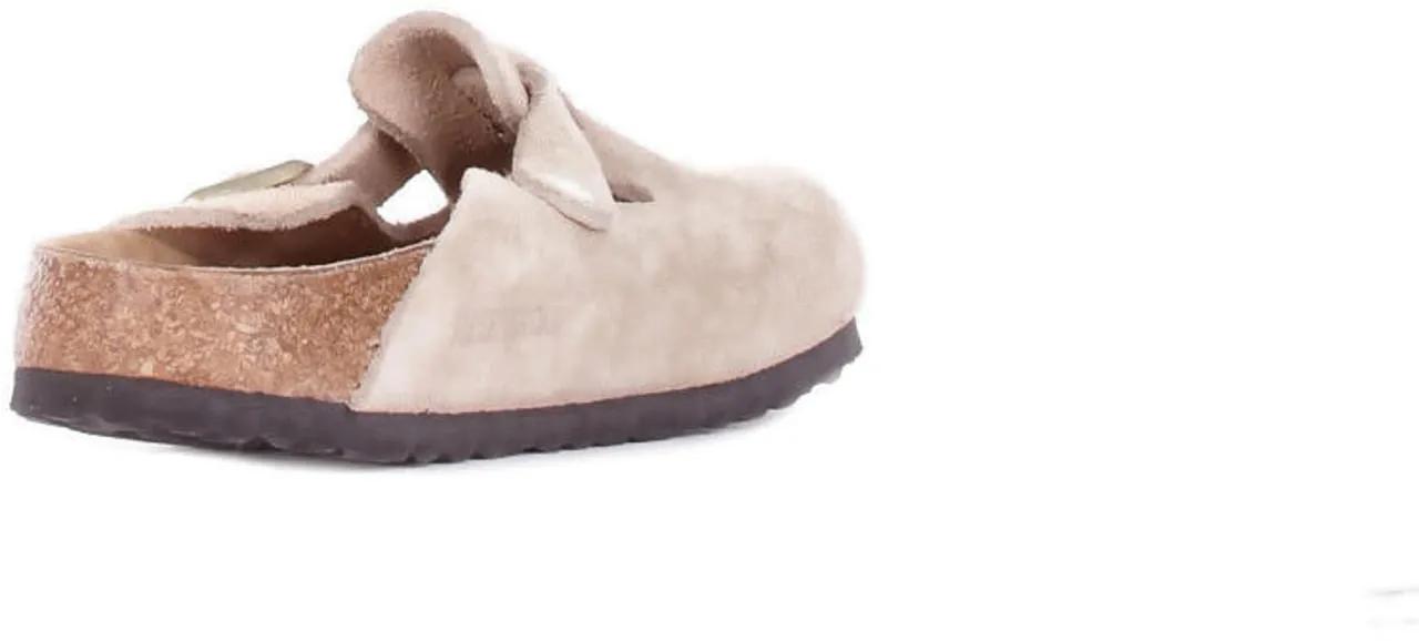 Thumbnail - Birkenstock Sandalen - Suede Slip-On Clog - Gr. 41 (EU) - in Beige - für Damen