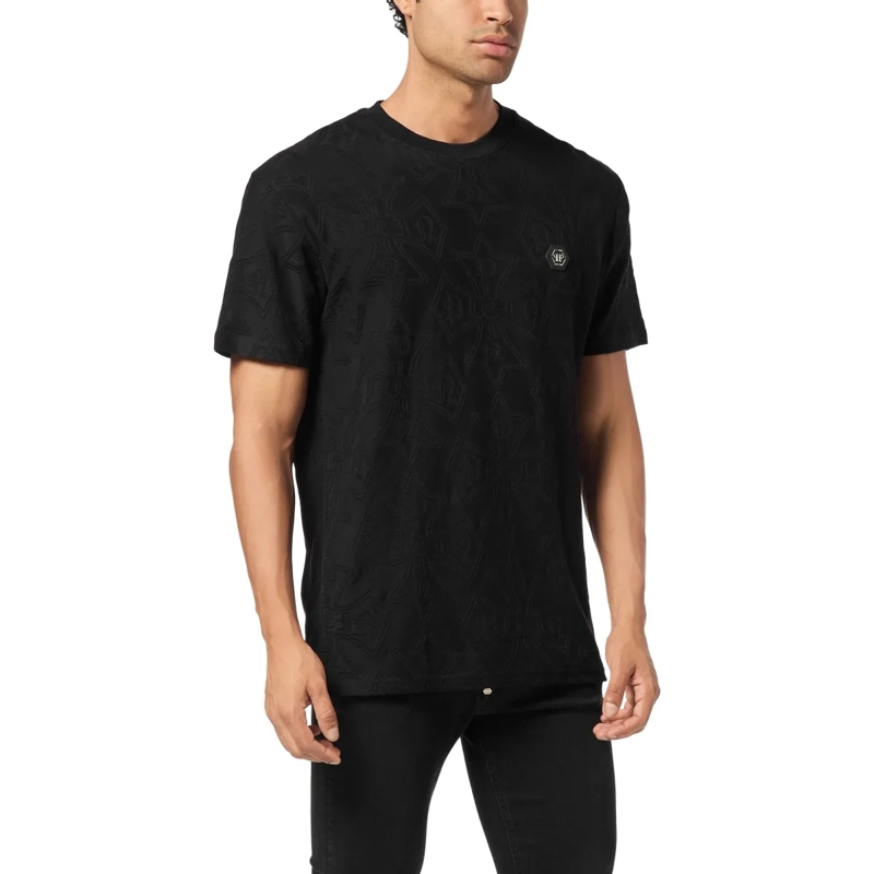Philipp Plein T-Shirt T-Shirt Rundhalsausschnitt Ss Crest schwarz(Image 3)