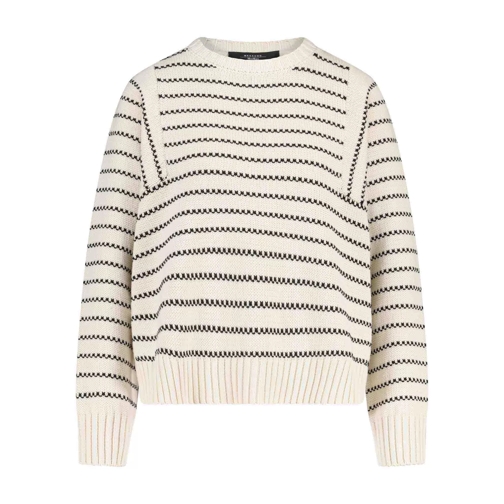 Max Mara  Pullover Natura im Streifen-Look 47702382641498 Creme