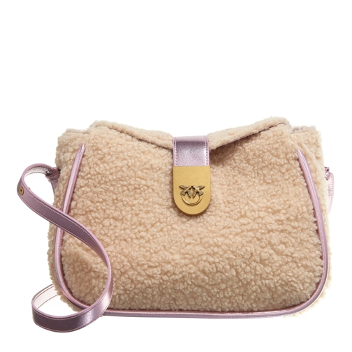 Pinko Madame Shoulder Classic  Ecru/Rosa Antique Gold Crossbody Bag