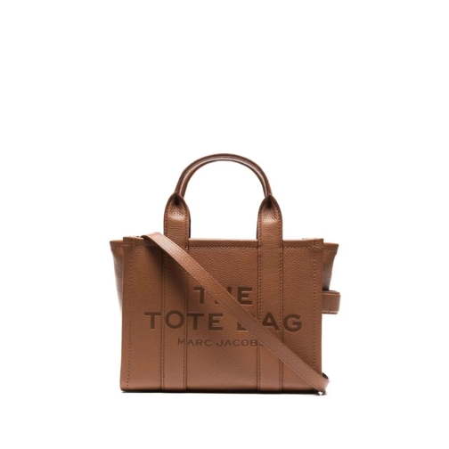 Marc Jacobs Tote Brown Grained Leather Tote Bag Brown