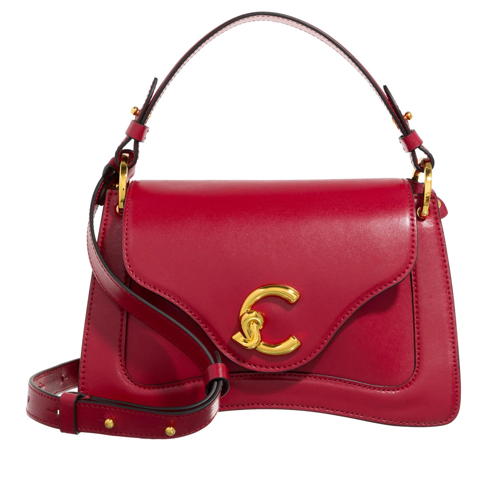 Sac à Main Coccinelle C-ME En Cuir Rouge - Modèle E1SSL180101R16 - Neuf Avec étiquettes