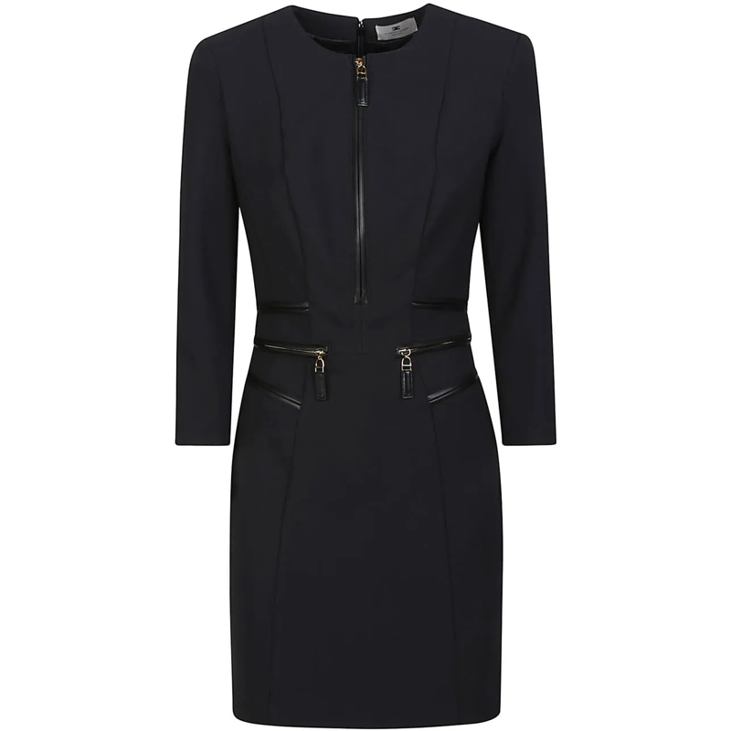 Elisabetta Franchi Midikleid Dress Black schwarz