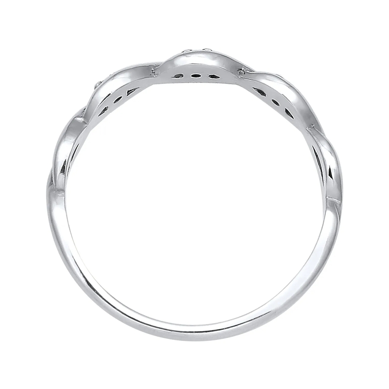 Elli Diamantring Ring Elli DIAMONDS Ring Knoten Unendlich Diamant ( silber(Image 3)