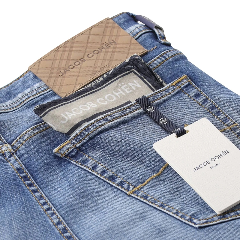 Jacob Cohen Jeans Slim-Fit Jeans Scott blau(Image 7)