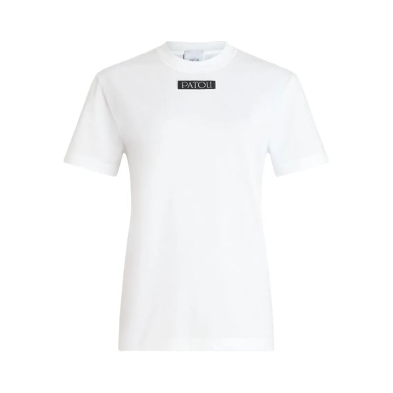 Patou T-Shirt White Short-Sleeve Cotton T-Shirt White