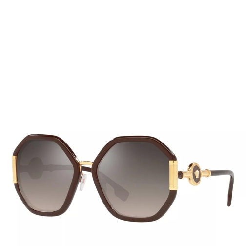Versace Woman Sunglasses 0VE4413 Transparent Brown Lunettes de soleil