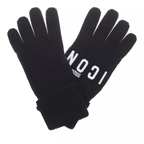 Dsquared2 Icon Gloves Black/White Guanto