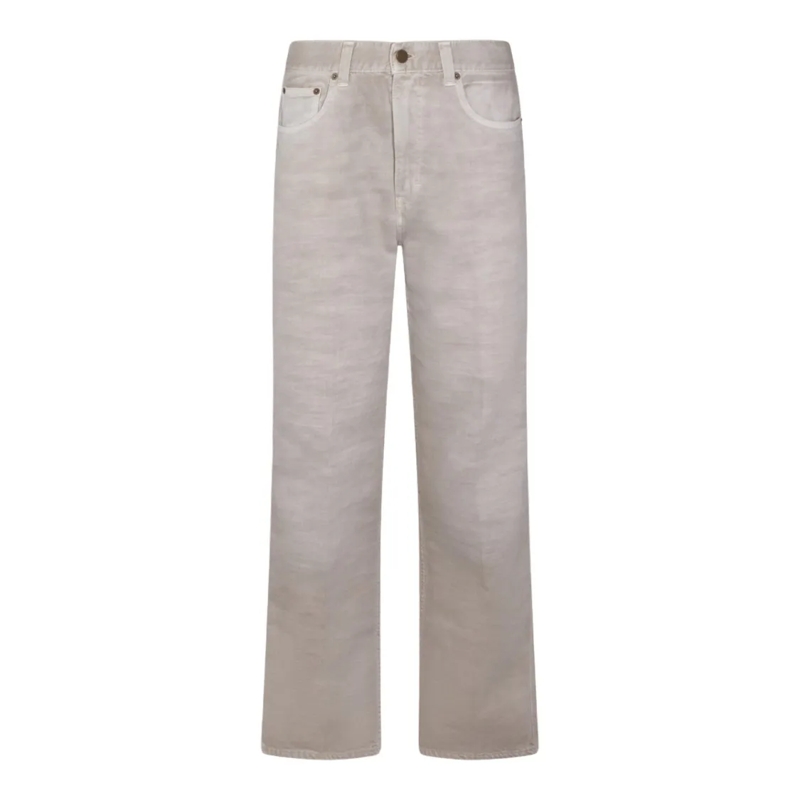 Haikure Jeans Straight-Cut Blue Jeans With Five-Pocket Design Neutrals