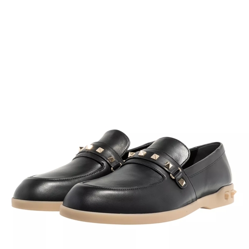 Valentino Garavani Loafer Leisure Flowa Black Loafer