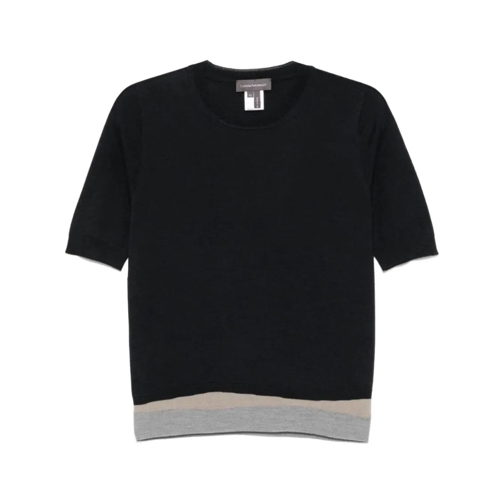 Lorena Antoniazzi T-Shirts Fine-Knit T-Shirt Black